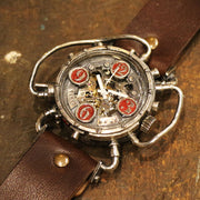 自動巻式 スチームパンク機械式腕時計 クロノマシーン シルバー925 オートマ | CHRONO MACHINE Mechanical Watch (Silver)