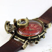 Grow Face (Red) | Steampunk Watch Made in Tokyo 蒸汽朋克表 原创设计品牌