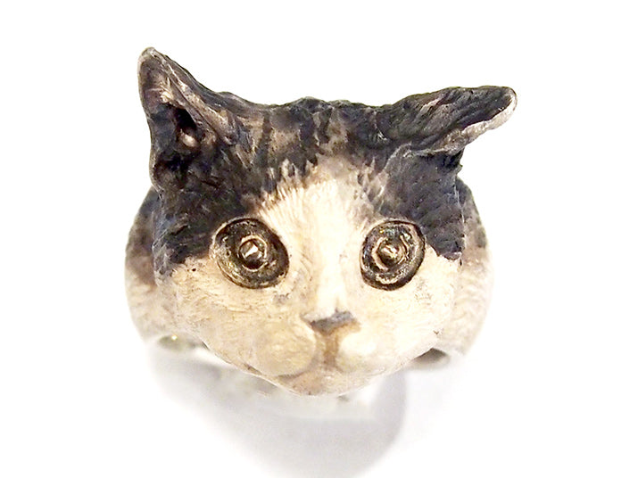 DECOvienya | Cat Ring silver | animal jewelry | 可愛動物首飾 貓戒指