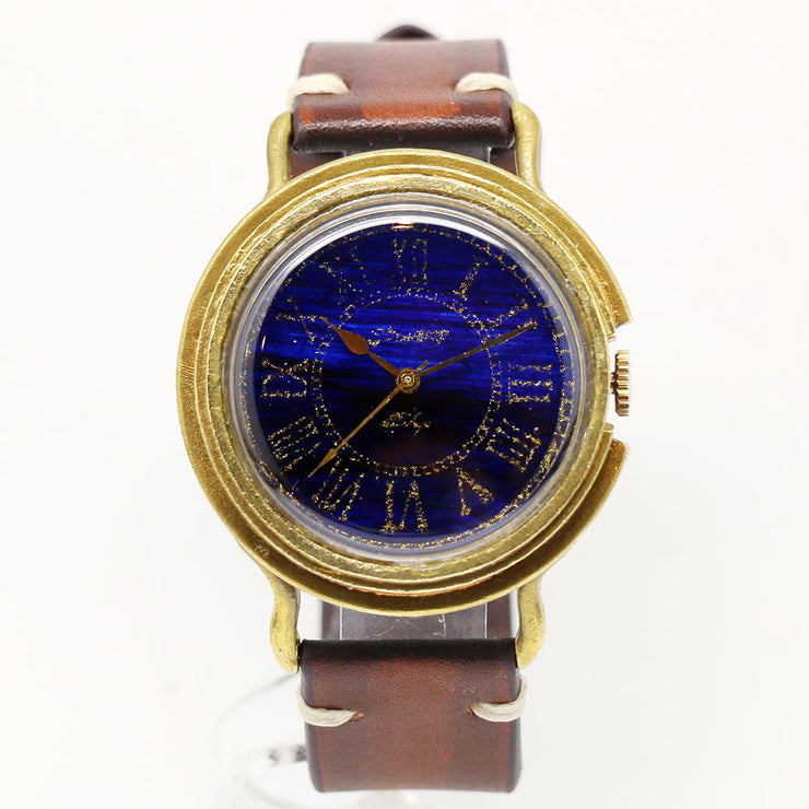 GENSO | Prussian Blue Roman Numeral Dial Watch | Original Handmade Watches from Japan