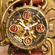 自動巻式 スチームパンク機械式腕時計 クロノマシーン 真鍮 オートマ | CHRONO MACHINE Mechanical Watch (Brass)