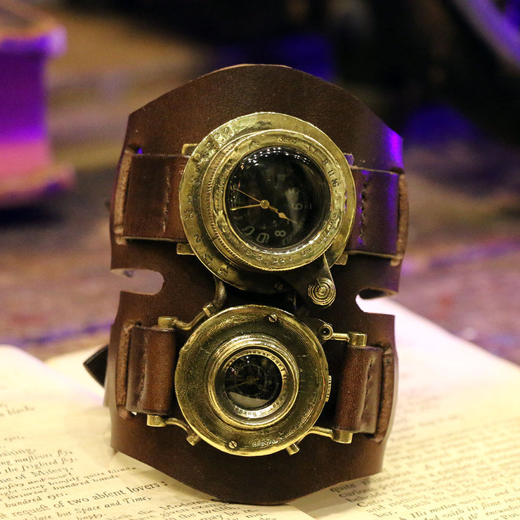 MEMORIES dual time Type Y | Steampunk camerawatch dual eye | 蒸汽朋克表