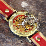 Dragon's Wristwatch "Curious Time Dragon" (Red) | Fantasy Art Handcraft Watch