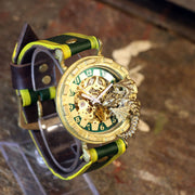 Dragon's Wristwatch "Curious Dragon" (Green) | Fantasy Art Handcraft Watch