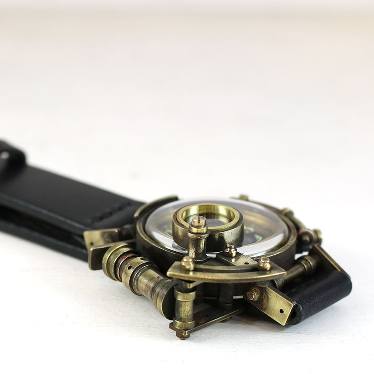 Grow Face (Black) | Steampunk Watch Made in Tokyo 蒸汽朋克表 原创设计品牌