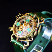 CHRONO MACHINE Mechanical Steampunk Watch (Green) | Unique Watches Made in Japan 個性手錶