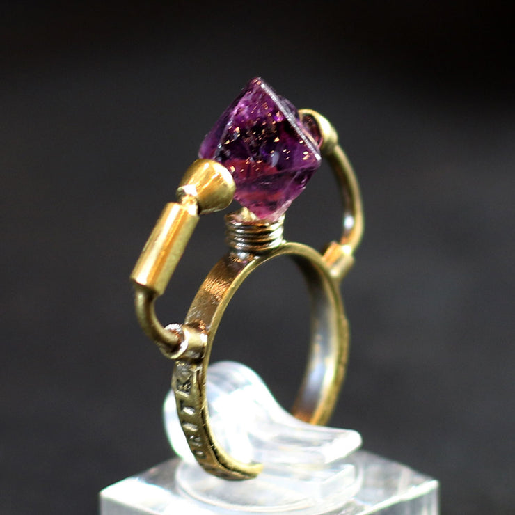 GENSO | Fluorite Ring (Brass) | Original Handmade Accessories from Japan