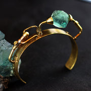 GENSO | Fluorite Bracelet (Brass) | Original Handmade Accessories from Japan