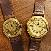 Retro Japanese Number Brass Watches | Original Handmade Watches from Japan