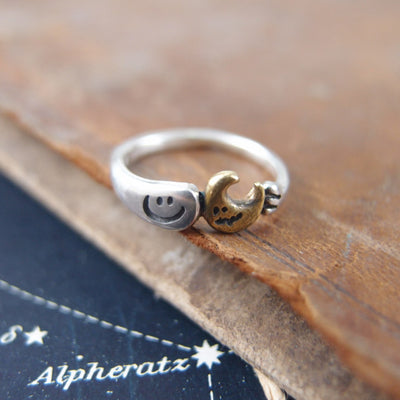 UKENMUKEN | I brought it for you! OBAKE ghost ring Moon | Japanese Designer Handmade Jewelry