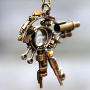 Denki Endorphin | Steampunk Brass Pendant "Eye of Horus" | Original Handmade jewelry from Japan